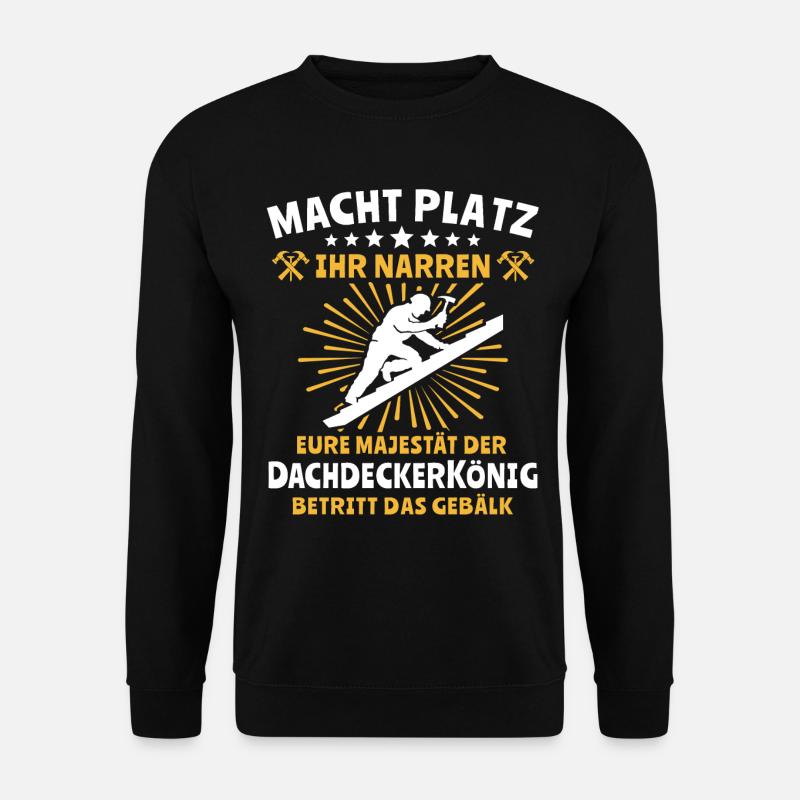 Dachdecker Dachspengler Dachklempner - Unisex Pullover - Schwarz