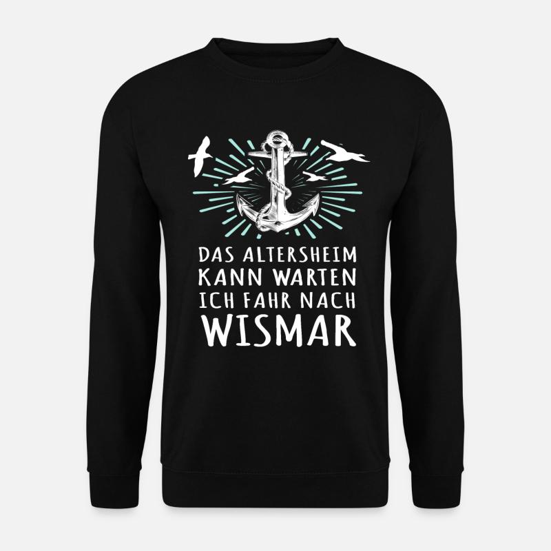 Wismar Ostsee Urlaub - Unisex Pullover - Schwarz