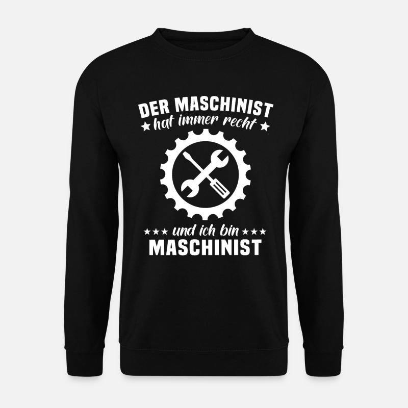 Maschinist - Unisex Pullover - Schwarz
