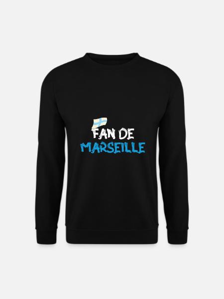 Fan de Marseille - Sweat-shirt Unisexe - noir
