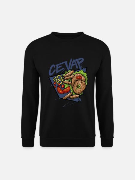 Cevap Saucisses Grillées Serbes Cevapi - Sweat-shirt Unisexe - noir