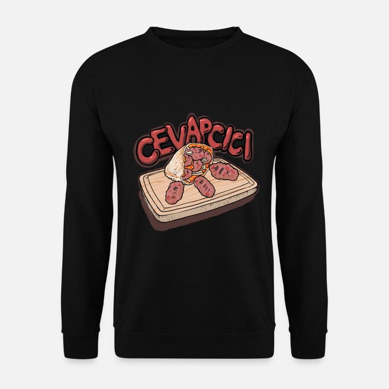 Cevapcici Cevapi Food cevapcici Grill - Unisex Pullover - Schwarz