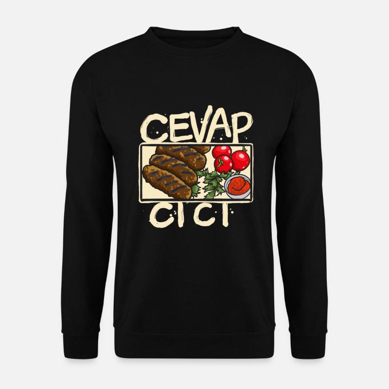 Cevapcici Cevapi Food cevapcici Grill - Unisex Pullover - Schwarz
