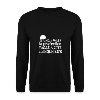 cadeau pour ingénieur - Sweat-shirt Unisexe - noir - Devant - Alina (178cm) & Michal (187cm)