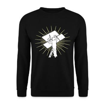 Magazine screwdriver drywall drywall fitter - Unisex Sweatshirt - black - Front - Alina (178cm) & Michal (187cm)