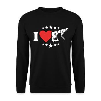 Drywall occupation Drywall fitter Drywall - Unisex Sweatshirt - black - Front - Alina (178cm) & Michal (187cm)