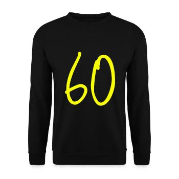 birthday gift 60 years - Unisex Sweatshirt - black - Front - Alina (178cm) & Michal (187cm)