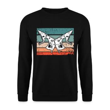 Drywall - Unisex Sweatshirt - black - Front - Alina (178cm) & Michal (187cm)