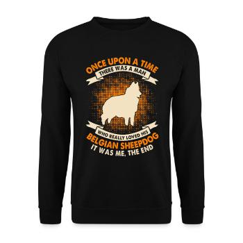 Il était une fois - Berger Belge - Sweat-shirt Unisexe - noir - Devant - Alina (178cm) & Michal (187cm)