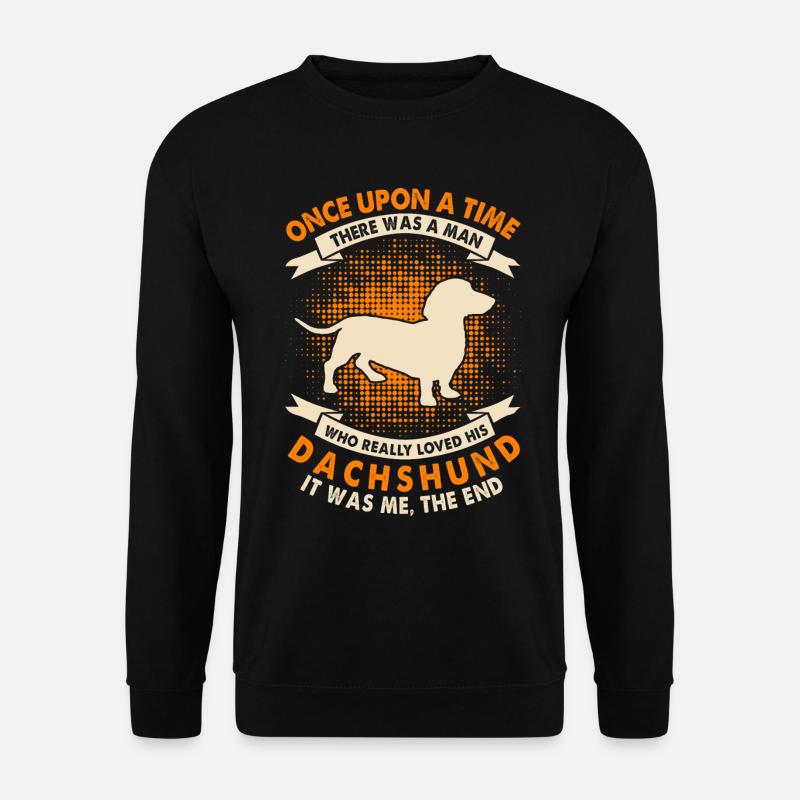 Einmal Zeit - Dachshund - Unisex Pullover - Schwarz