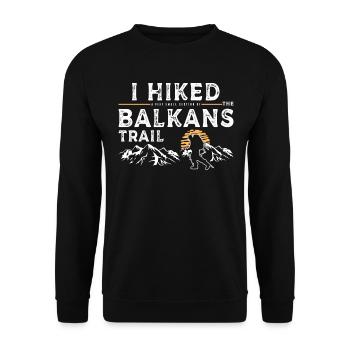 Randonnée - Balkans - Sweat-shirt Unisexe - noir - Devant - Alina (178cm) & Michal (187cm)