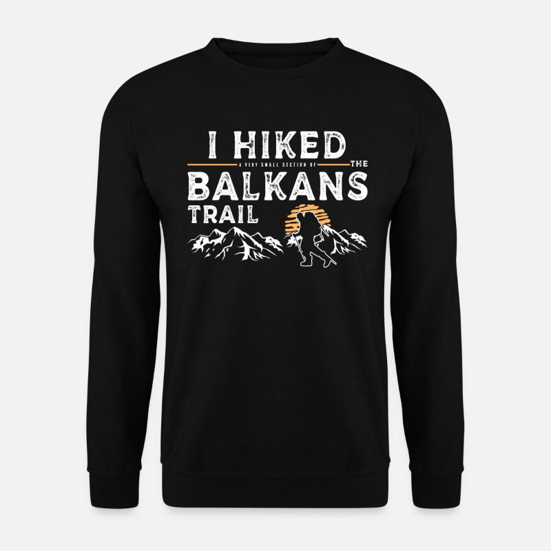 Wanderte - Balkan - Unisex Pullover - Schwarz