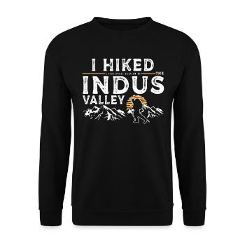 Randonnée - Vallée de l’Indus - Sweat-shirt Unisexe - noir - Devant - Alina (178cm) & Michal (187cm)