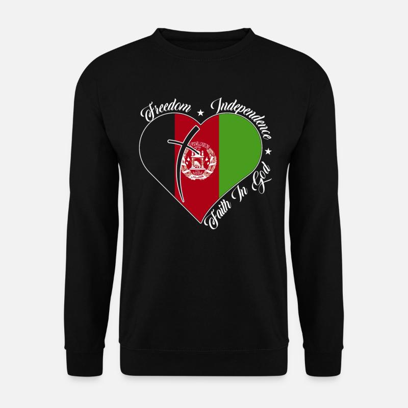 Freiheit Glaube An Gott - Afghanistan - Unisex Pullover - Schwarz