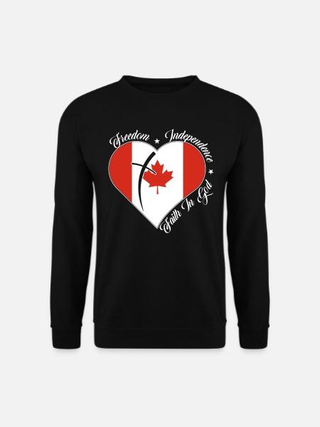 Freedom Faith in God - Canada - Unisex Sweatshirt - black