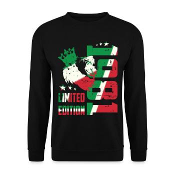 1981 Italy Hipster - Unisex Sweatshirt - black - Front - Alina (178cm) & Michal (187cm)