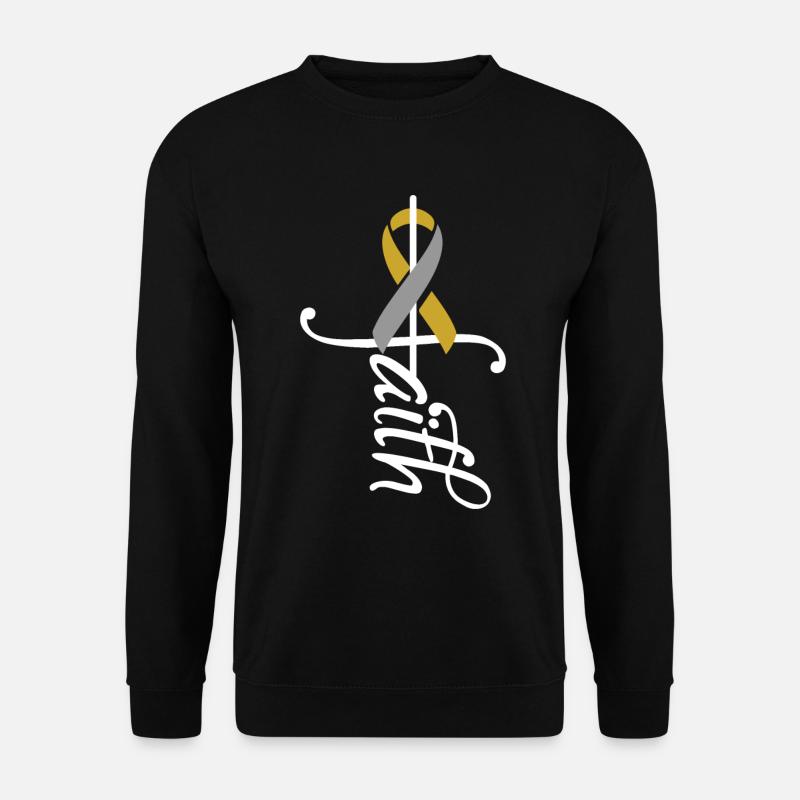 Band-Chemo-Krebs-Bewusstsein - Unisex Pullover - Schwarz