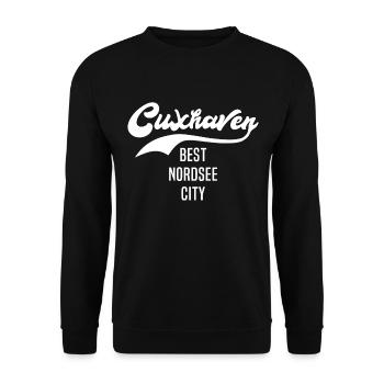 Cuxhaven Souvenir Cuxhaven Mer du Nord - Sweat-shirt Unisexe - noir - Devant - Alina (178cm) & Michal (187cm)