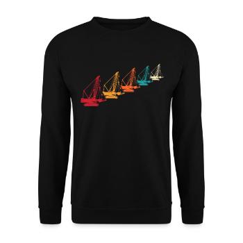 Grutier Grutier - Sweat-shirt Unisexe - noir - Devant - Alina (178cm) & Michal (187cm)