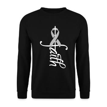 Band Parkinson's Awareness - Unisex Sweatshirt - black - Front - Alina (178cm) & Michal (187cm)