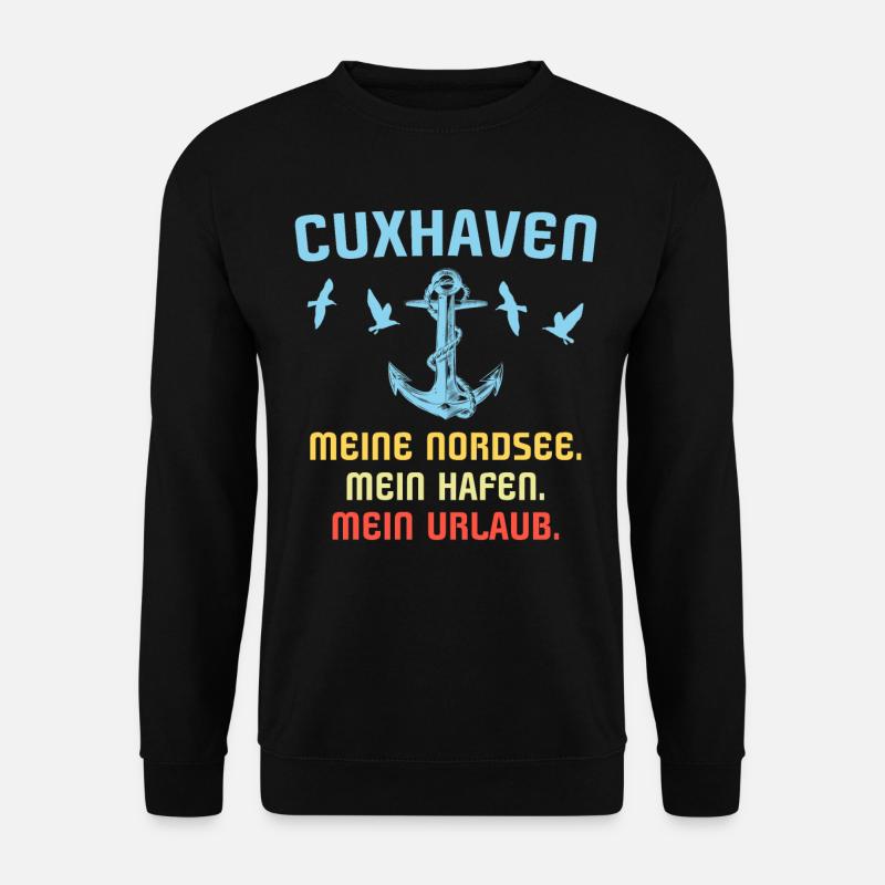 Cuxhaven Sprüche Cuxhavener Souvenir - Unisex Pullover - Schwarz