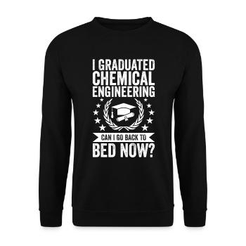 Ich Habe Chemieingenieurwesen Studiert - Unisex Pullover - Schwarz - Vorne - Alina (178cm) & Michal (187cm)