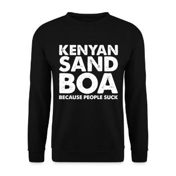 Les gens sucent Le serpent de sable kenyan - Sweat-shirt Unisexe - noir - Devant - Alina (178cm) & Michal (187cm)
