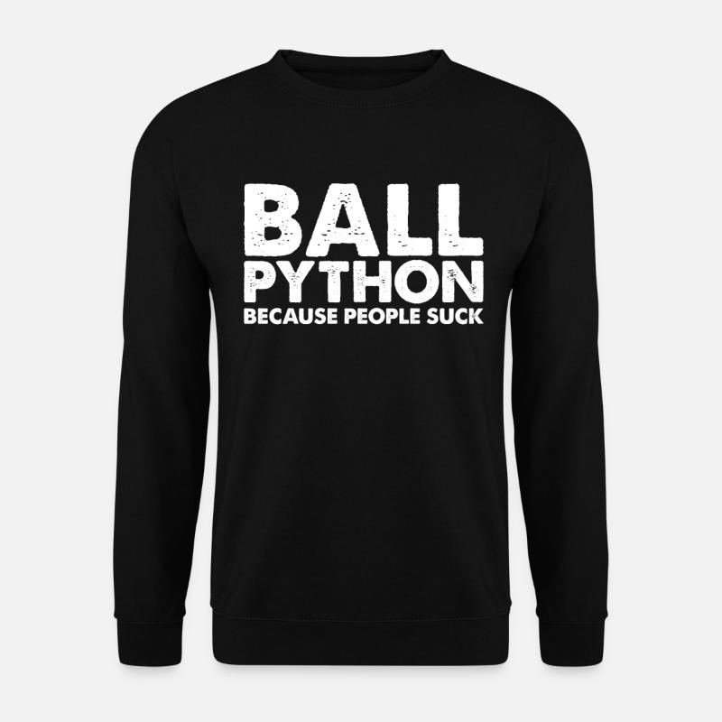 Menschen Saugen Königspythonschlange - Unisex Pullover - Schwarz