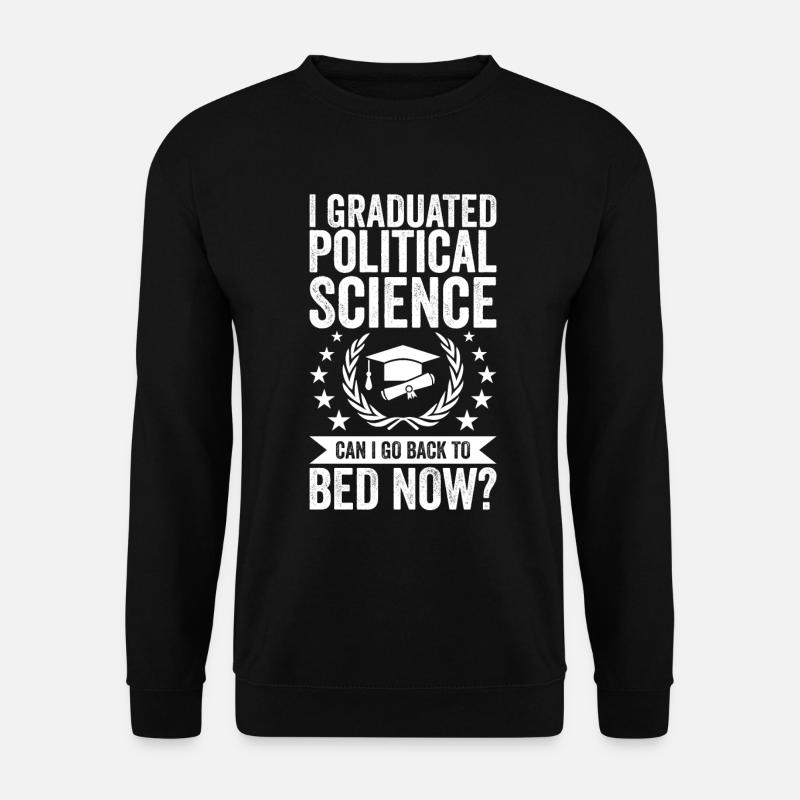 I studied political science - Unisex Sweatshirt - black