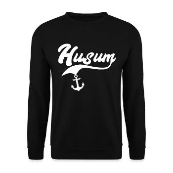 Husum Vacances Husum Mer du Nord - Sweat-shirt Unisexe - noir - Devant - Alina (178cm) & Michal (187cm)