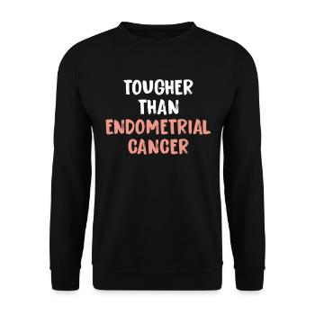 Harder than endometrial cancer - Unisex Sweatshirt - black - Front - Alina (178cm) & Michal (187cm)