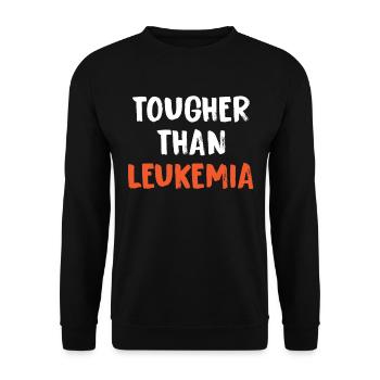 Härter Als Leukämiekrebs - Unisex Pullover - Schwarz - Vorne - Alina (178cm) & Michal (187cm)