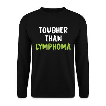 Härter Als Lymphomkrebs - Unisex Pullover - Schwarz - Vorne - Alina (178cm) & Michal (187cm)