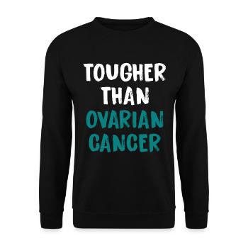 Harder than ovarian cancer - Unisex Sweatshirt - black - Front - Alina (178cm) & Michal (187cm)
