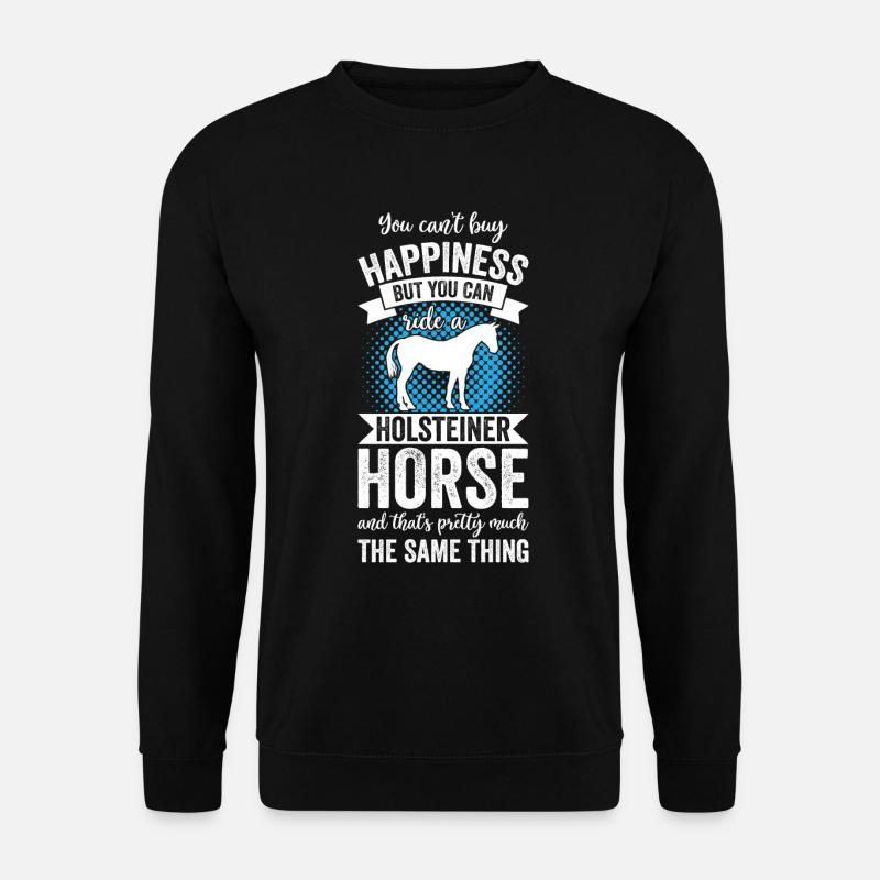 Riding - Holsteiner Pferd - Unisex Sweatshirt - black