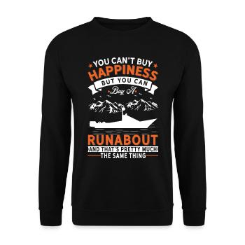 Je ne peux pas acheter de chance, mais Runabout - Sweat-shirt Unisexe - noir - Devant - Alina (178cm) & Michal (187cm)