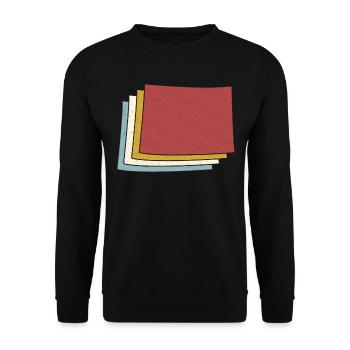 USA State - Vintage Map Colorado - Unisex Pullover - Schwarz - Vorne - Alina (178cm) & Michal (187cm)
