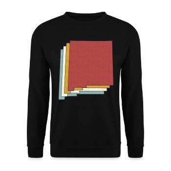 État des États-Unis - Carte vintage Nouveau-Mexique - Sweat-shirt Unisexe - noir - Devant - Alina (178cm) & Michal (187cm)