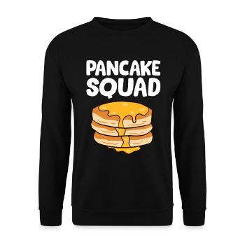 Pancakes - Pancake Squad - Unisex Sweatshirt - black - Front - Alina (178cm) & Michal (187cm)