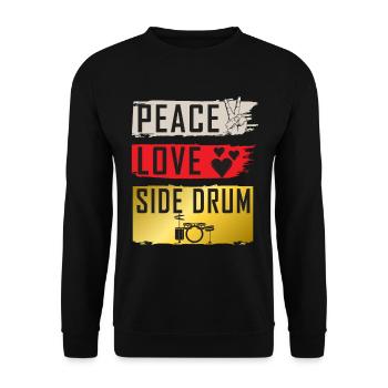 Instrument de musique à caisse claire latérale - Sweat-shirt Unisexe - noir - Devant - Alina (178cm) & Michal (187cm)