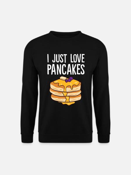 Pfannkuchen - I just love Pancakes - Unisex Pullover - Schwarz