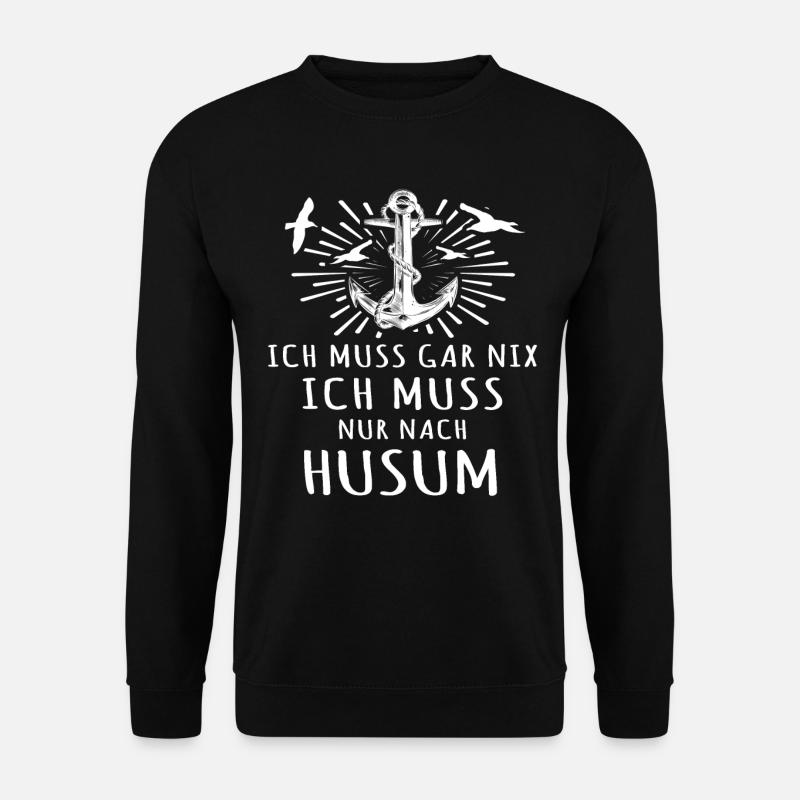 Husum Motiv - Unisex Pullover - Schwarz