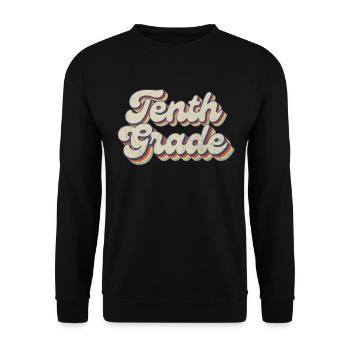Boho Rainbow - Tenth Grade Teacher - Unisex Sweatshirt - black - Front - Alina (178cm) & Michal (187cm)