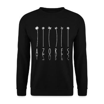 Palm holiday - Island Azores - Unisex Sweatshirt - black - Front - Alina (178cm) & Michal (187cm)