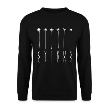 Palm Holiday - Island Cyprus - Unisex Sweatshirt - black - Front - Alina (178cm) & Michal (187cm)