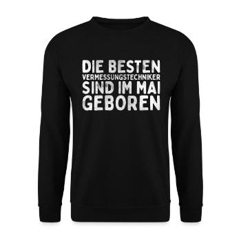 Vermessungstechniker Landvermesser Tolle - Unisex Pullover - Schwarz - Vorne - Alina (178cm) & Michal (187cm)
