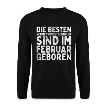 Vermessungstechniker Landvermesser Tolle - Unisex Pullover - Schwarz - Vorne - Alina (178cm) & Michal (187cm)