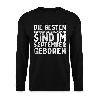 Vermessungstechniker Landvermesser Tolle - Unisex Pullover - Schwarz - Vorne - Alina (178cm) & Michal (187cm)