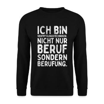 Vermessungstechniker Landvermesser Tolle - Unisex Pullover - Schwarz - Vorne - Alina (178cm) & Michal (187cm)