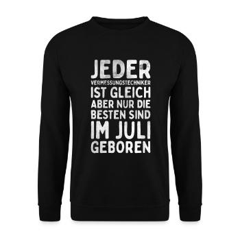 Vermessungstechniker Landvermesser Tolle - Unisex Pullover - Schwarz - Vorne - Alina (178cm) & Michal (187cm)